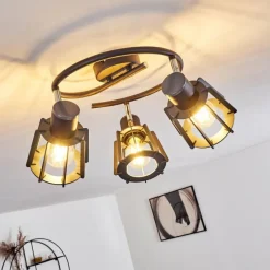 hofstein Plafonnier Rieti Noir, 3 lumières