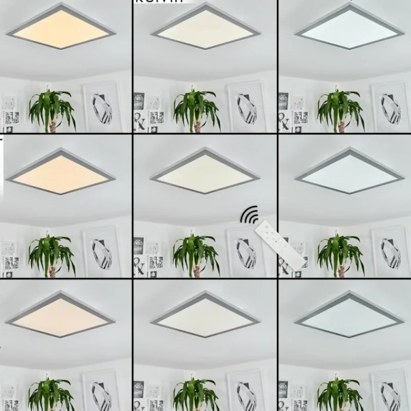 hofstein Plafonnier Ringuelet LED Blanc, 1 lumière, Télécommandes