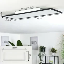 hofstein Plafonnier Ringuelet LED Blanc, 1 lumière, Télécommandes