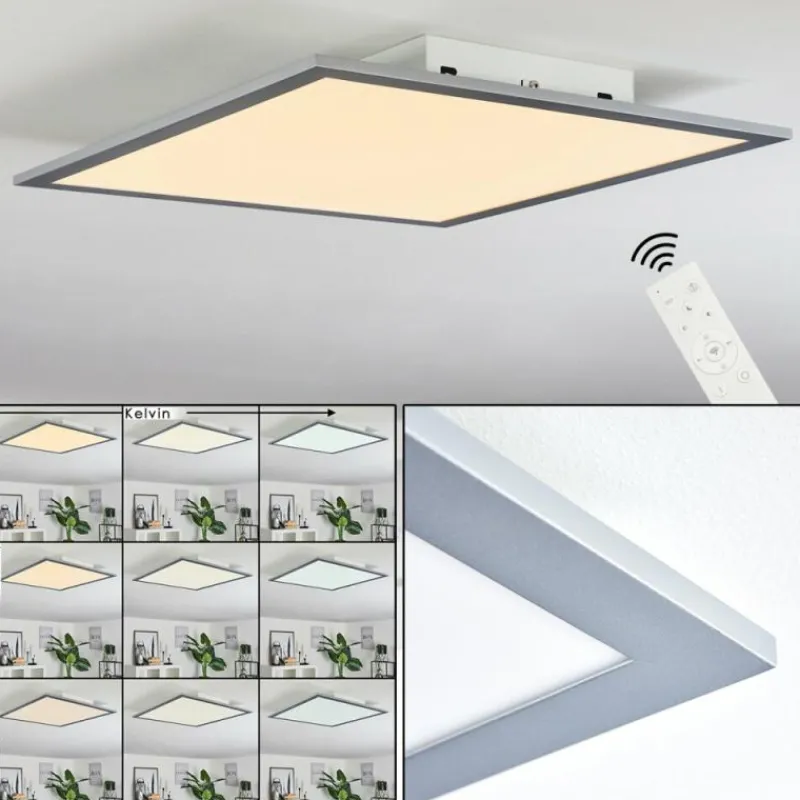 hofstein Plafonnier Ringuelet LED Blanc, 1 lumière, Télécommandes