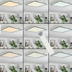 hofstein Plafonnier Ringuelet LED Blanc, 1 lumière, Télécommandes