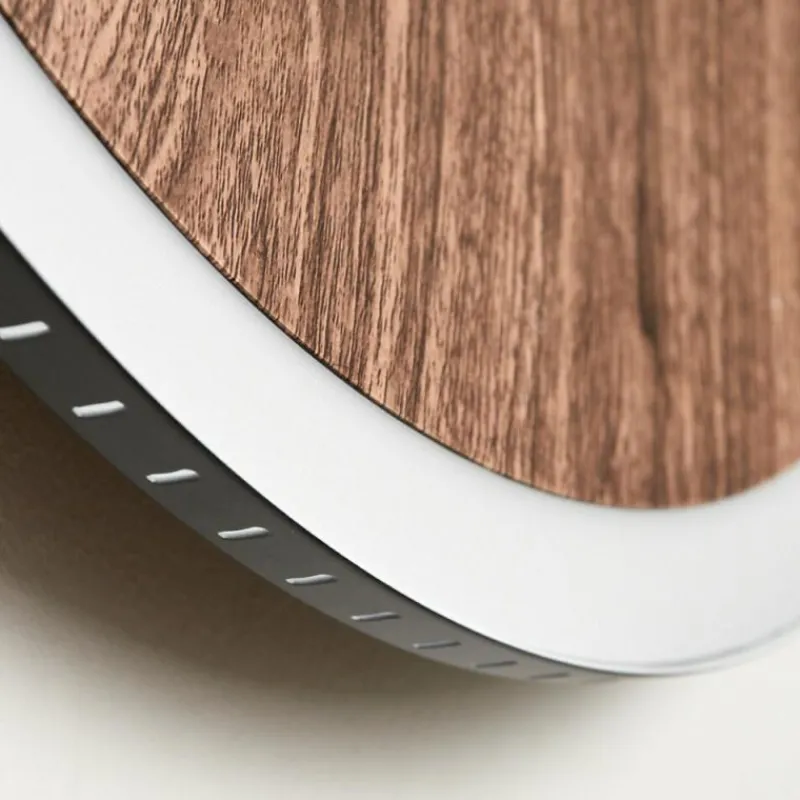 hofstein Plafonnier Rocha LED Brun, Couleur bois, Noir, 1 lumière