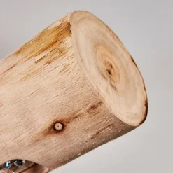 Luminaires Scandinaves-hofstein Plafonnier Rodeche LED Bois clair, Noir, 1 lumière