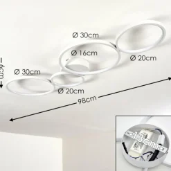 hofstein Plafonnier Rodekro LED Blanc, 1 lumière