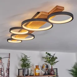 Luminaires Scandinaves-hofstein Plafonnier Rodekro LED Écru, Noir, 1 lumière