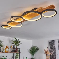 Luminaires Scandinaves-hofstein Plafonnier Rodekro LED Écru, Noir, 1 lumière