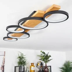 Luminaires Scandinaves-hofstein Plafonnier Rodekro LED Écru, Noir, 1 lumière