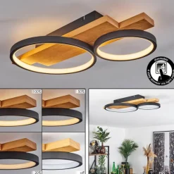 Luminaires Scandinaves-hofstein Plafonnier Rodekro LED Écru, Noir, 1 lumière