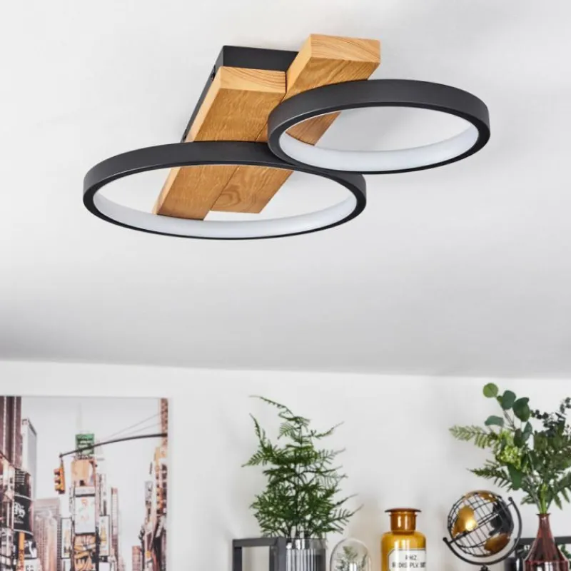 Luminaires Scandinaves-hofstein Plafonnier Rodekro LED Écru, Noir, 1 lumière