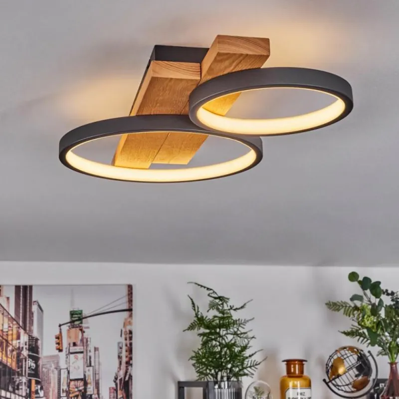 Luminaires Scandinaves-hofstein Plafonnier Rodekro LED Écru, Noir, 1 lumière