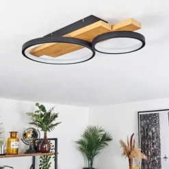 Luminaires Scandinaves-hofstein Plafonnier Rodekro LED Écru, Noir, 1 lumière