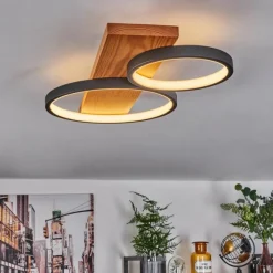 Luminaires Scandinaves-hofstein Plafonnier Rodekro LED Écru, Noir, 1 lumière
