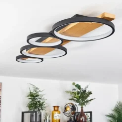 Luminaires Scandinaves-hofstein Plafonnier Rodekro LED Écru, Noir, 1 lumière