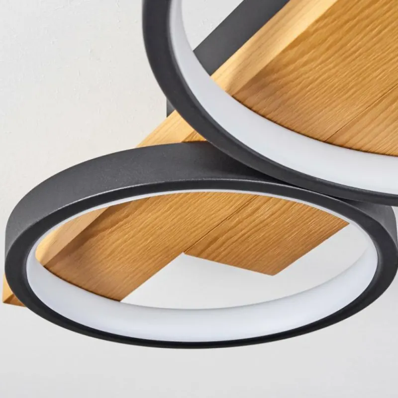 Luminaires Scandinaves-hofstein Plafonnier Rodekro LED Écru, Noir, 1 lumière