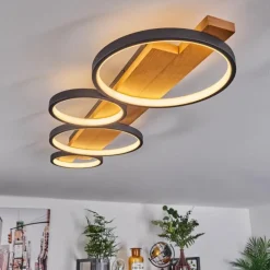 Luminaires Scandinaves-hofstein Plafonnier Rodekro LED Écru, Noir, 1 lumière