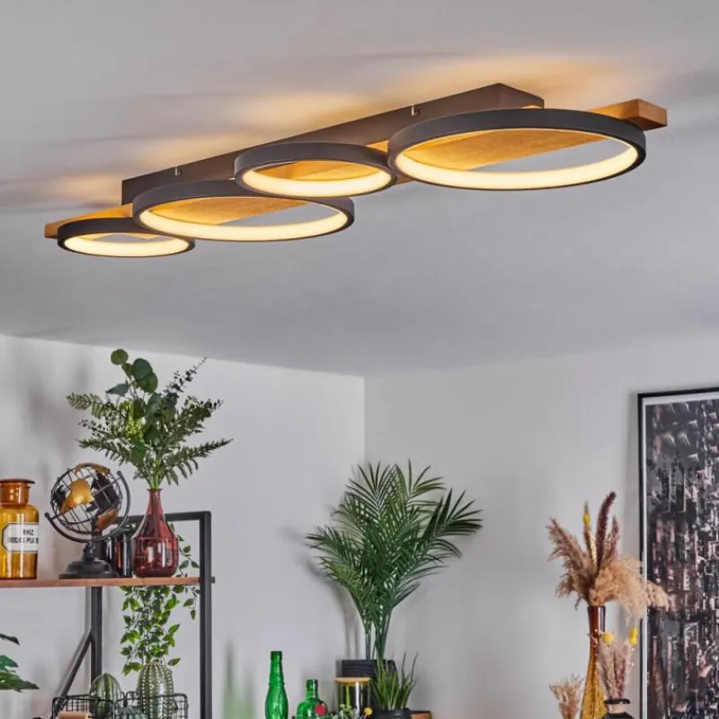 Luminaires Scandinaves-hofstein Plafonnier Rodekro LED Écru, Noir, 1 lumière