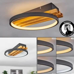 hofstein Plafonnier Rodekro LED Écru, Noir, 1 lumière