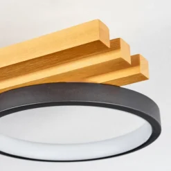 hofstein Plafonnier Rodekro LED Écru, Noir, 1 lumière