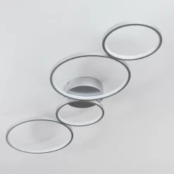 hofstein Plafonnier Rodekro LED Nickel mat, 4 lumières