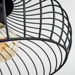 Lampes Industrielles-hofstein Plafonnier Rogsvolden Noir, 1 lumière