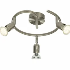 Luminaires Brilliant Plafonnier rond à spots Brilliant Loona LED Fer, 3 lumières* Éclairage Led