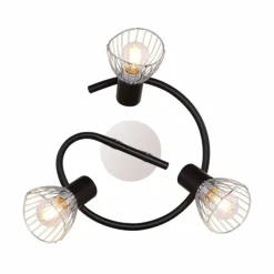 Luminaires Globo Lighting Plafonnier rond à spots Globo FASSA Chrome, 3 lumières* Spots Et Projecteurs