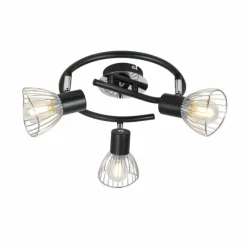 Luminaires Globo Lighting Plafonnier rond à spots Globo FASSA Chrome, 3 lumières* Spots Et Projecteurs