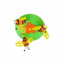 Lampes En Bois-Luminaires Elobra Plafonnier rond Elobra HUMMEL Multicolore, 3 lumières