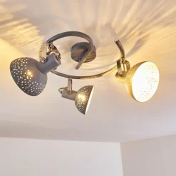 hofstein Plafonnier Ronia Gris, 3 lumières