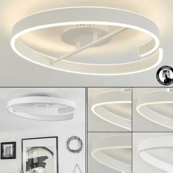 hofstein Plafonnier Rosemond LED Blanc, 1 lumière