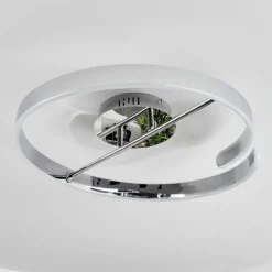hofstein Plafonnier Rosemond LED Chrome, Blanc, 1 lumière