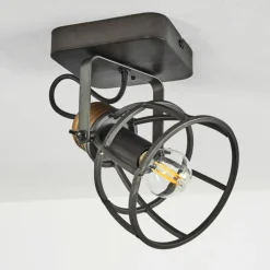 Lampes Industrielles-hofstein Plafonnier Russu Gris, 1 lumière