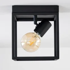 Lampes Vintages & Rétros-hofstein Plafonnier Ryssby Noir, 1 lumière