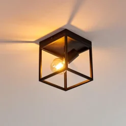 Lampes Vintages & Rétros-hofstein Plafonnier Ryssby Noir, 1 lumière