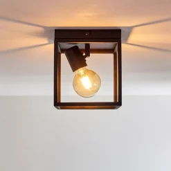 Lampes Vintages & Rétros-hofstein Plafonnier Ryssby Noir, 1 lumière