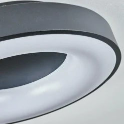 hofstein Plafonnier Sachseln LED Noir, 1 lumière