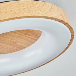 hofstein Plafonnier Sachseln LED Noir, 1 lumière