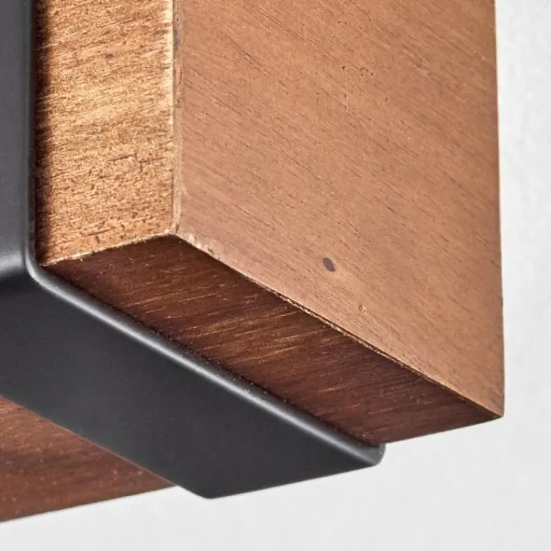 Luminaires Scandinaves-hofstein Plafonnier Safari Brun, Noir, 6 lumières