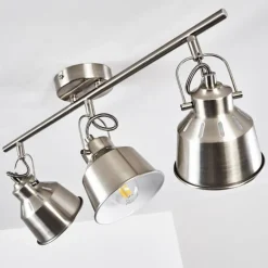 Lampes Industrielles-hofstein Plafonnier Safari Chrome brossé, 3 lumières