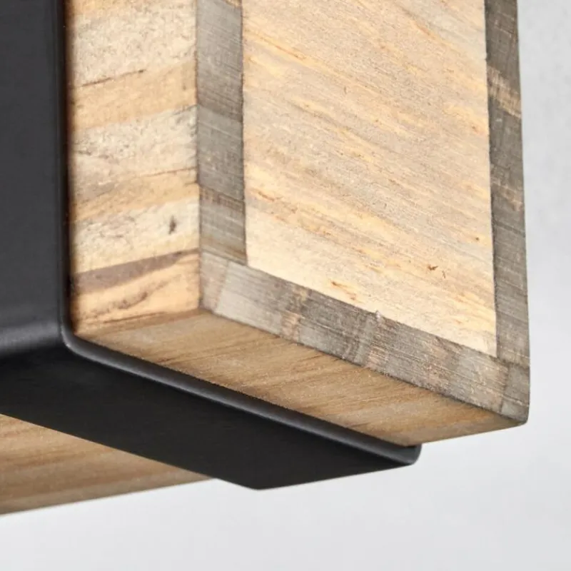 Luminaires Scandinaves-hofstein Plafonnier Safari Écru, Noir, 4 lumières