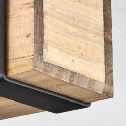 Luminaires Scandinaves-hofstein Plafonnier Safari Écru, Noir, 5 lumières