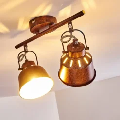 Lampes Industrielles-hofstein Plafonnier Safari Rouille, 2 lumières