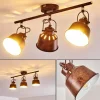 Lampes Industrielles-hofstein Plafonnier Safari Rouille, 3 lumières