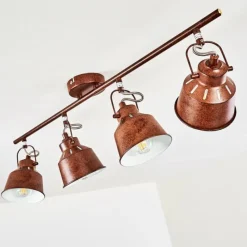 Lampes Industrielles-hofstein Plafonnier Safari Rouille, 4 lumières