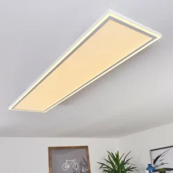 hofstein Plafonnier Salamo LED Blanc, 2 lumières, Télécommandes