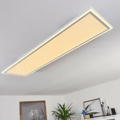 hofstein Plafonnier Salamo LED Blanc, 2 lumières, Télécommandes