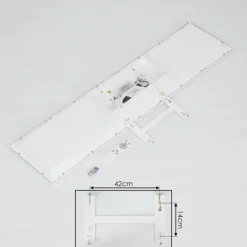 hofstein Plafonnier Salamo LED Blanc, 1 lumière, Télécommandes