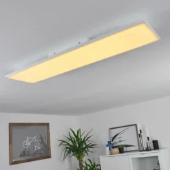 hofstein Plafonnier Salamo LED Blanc, 1 lumière, Télécommandes