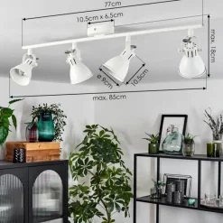 hofstein Plafonnier Salinas LED Blanc, 4 lumières