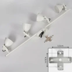 hofstein Plafonnier Salinas LED Blanc, 4 lumières